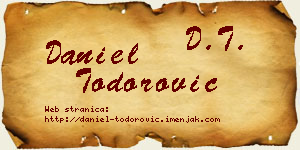 Daniel Todorović vizit kartica